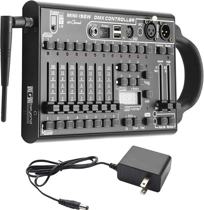 Wireless DMX Controller,192 Channel DMX512Controller Stage Lighting Equipment &Accessorie For Di, Ktv, Large Concert, HolidayParty And Fashion Show DMX Light Controller