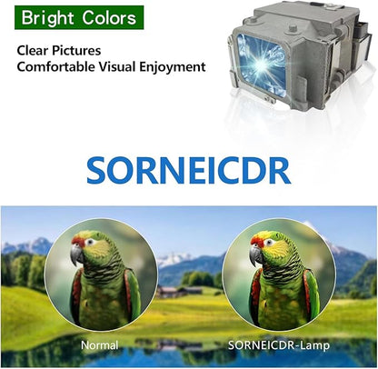 SORNEICDR ELP LP65 Replacement Projector Lamp Bulb Compatible With Epson EB-1760W 1761W 1751 1771W PowerLite 1776W 1761W 1771W 1750 1775W