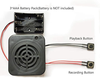 Voice Recording Greeting Module,Voice Recording Playback Module Sound Recording Chip DIY Card, Recording Box Sound Chip Module DIY Music Audio Cards for Kids Gift Toy(4mins)