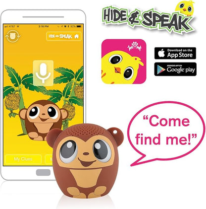 My Audio Pet Mini Bluetooth Animal Wireless Speaker for Kids of All Ages - True Wireless Stereo – Pair with Another TWS Pet for Powerful Rich Room-Filling Sound (GOGO Bananas-Monkey)
