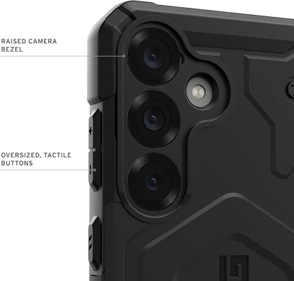 URBAN ARMOR GEAR UAG Designed for Samsung Galaxy S25 Case 6.2" Pathfinder - Compatible with Magnetic Charging Armor Shell Impact-Resistant Rugged Military Drop Tested Protective Cover, Black