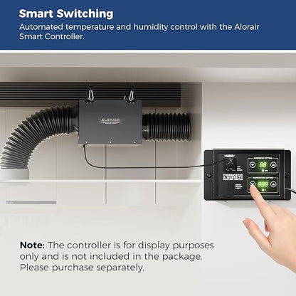 ALORAIR 6 Inch Inline Bathroom Exhaust Fan, 300 CFM Ultra Quiet Ventilation Fan for Bathroom, Attic, Kitchen, Garage – Powerful Airflow, Durable, Easy Installation