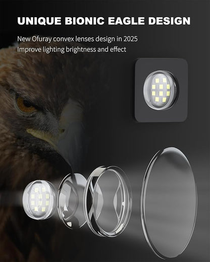 Ofuray Of-5000W Solar Street Lights Outdoor – Super Flood Lighting 60LED, Lights up 2,200 sq.ft with Motion Sensor, 18Ah Power Solar Panel, IP67 Dusk to Dawn Security Commercial for Yard, Parking Lot