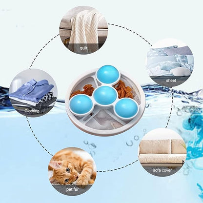 OKAKA Hair Filter Bag Lint Catcher for Washing Machine Pet Hair Catcher 4 Pack