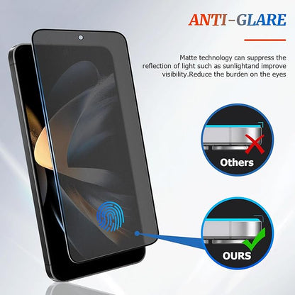 2 Pack Galaxy S22/S23 Matte Anti spy Privacy Screen Protector, 9H Tempered Glass,Anti-Glare Anti-Scratch, Smooth and Responsive Absolute, No Bubbles, High Definition Clear, With Installation Frame