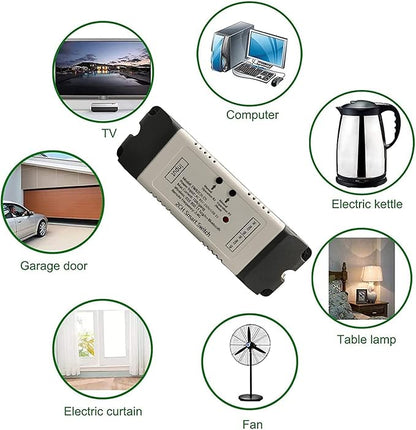 Newgoal 2 Channel EWelink Wireless Switch with Enclosure WiFi Switch Module Remote Control DIY Smart Home Bluetooth Relay 5V/AC85V-250V Power Input Compatible with Alexa Google Home