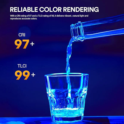 Godox TL30 RGB Tube Light, CRI 97+ TLCI 99+ Handheld Full Color LED Video Light Wand, 2700K-6500K Dimmable LED Light Stick, 37 FX Light Effects, 2900mAh Battery, Bluetooth APP Control