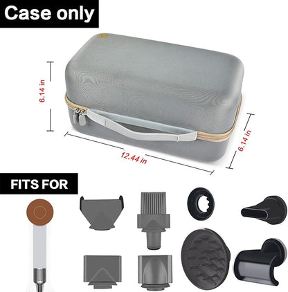 ANKHOH Case Holder Compatible with Dyson Supersonic Hair Dryer, Blow Dryer Storage Bag Fits for Dyson Supersonic Limited Gift Set Edition and Accessories(Box Only-Grey