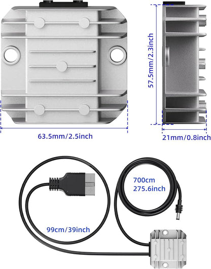 Starlink Mini Cable 50A Anderson Connector with Step Up Converter 12V to 30V, Starlink Mini Power Cable Anderson Plug 23FT/7M