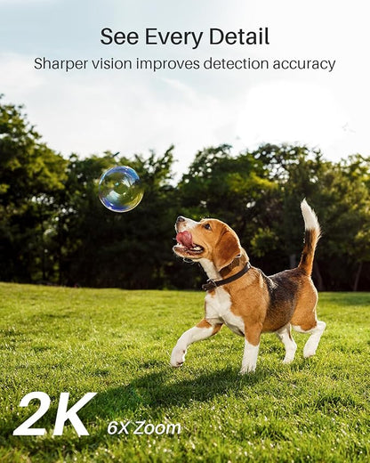 WUUK Security Cameras Wireless Outdoor, Indoor Camera, Home Surveillance System, 2K, No Monthly Fee, Motion Alert, Night Vision, 2.4/5 GHz WiFi, Compatible with Alexa & Google, 4-Camera Kit