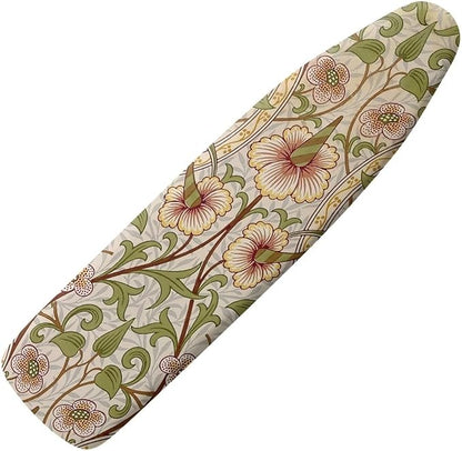 ZCFYGDX William Morris Art Ironing Board Covers,Stain Resistant & Anti-Scorch Elastic Edges Nylon Buckle Straps Hook & Loop Fastener Strap,Easy Install of Protective Decorative Cover 15x54 Inch