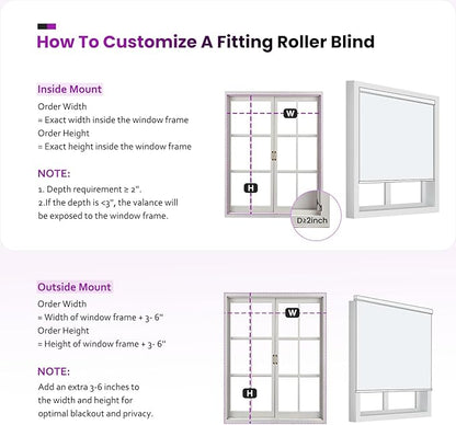 Astomi Motorized Roller Shades for Windows, Blackout Smart Blinds for Indoor, Effortless Remote & Voice Control, Compatible with Alexa, Google Home, Custom Size，Fabric-Pure White