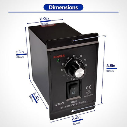 matell DC 12-60V 20A Motor Speed Controller Forward/Reverse (Forward Change)