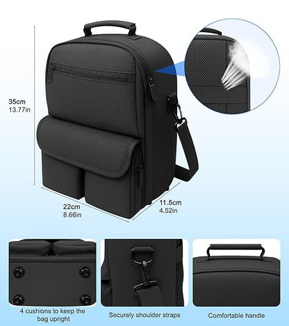 YRXVW Large Carrying Case for Meta Quest 3S/3/2, Compatible with BOBOVR & Kiwi Battery Head Straps, Waterproof & Drop-Resistant VR Travel Case for Accessories & Home Storage and Travel
