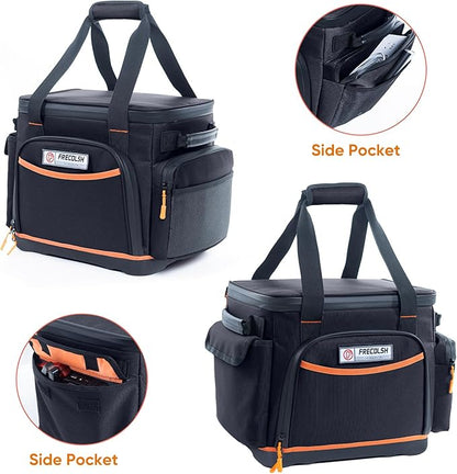 FRECOLSH Travel Carrying Case Compatible with Jackery Explorer 1500, Portable Power Station Storage Case with Water- proof Bottom and Pocket for Jackery Accessories Solar Generator, Storage Bag Only