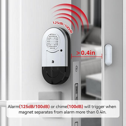 Sanjie Door Alarms When Opened,Door Window Alarm Sensors for Kids Safety/Home Security/Pool/Garage/Dementia/Toddler/Travel Security,Easy to Install,Volume Control/Loud Alert,Long Battery Life,3 Pack