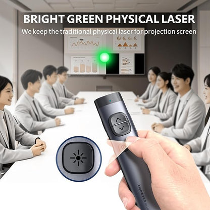 Norwii N97s TV Screen Presentation Clicker for powerpoint presentations, powerpoint clicker, Presentation Remote, Bluetooth Wireless Presenter, Digital Pointer for TV Screen Under Win/mac