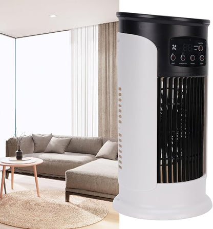 JTLB Portable Air Conditioner Fan Quiet 3 in 1 with 6 Fan Speeds Evaporative Air Cooler for Desktop, USB, 8H Timer, Cooling, Humidification,
