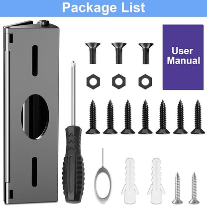 Pyfhy R/ing Doorbell Angle Mount Adjustable 35 to 55 Degree Compatible with Wired Doorbell Pro/Plus, Camera Door Mount Wedge Kit, Left/Right Universal Installation Corner Holder for Apartment Door