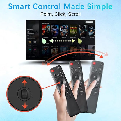 Replacement Magic Remote for LG Smart TV 2025 with Red Silicone Cover – Compatible with LG OLED G5 C5 B5, QNED 92A 85A 80A – AI Voice, Pointer, Scroll, Air Mouse – Quick Pairing & Durable Design