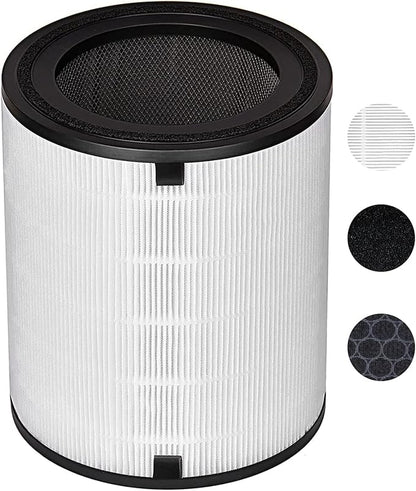 Tablenco for LEVOIT LV-H133 Air Purifier Replacement Filter Set -True and Activated Carbon Filters -Compatible with Tablenco LV-H133-RF Filter Set for 3-in-1 LV-H133 Air Purifier