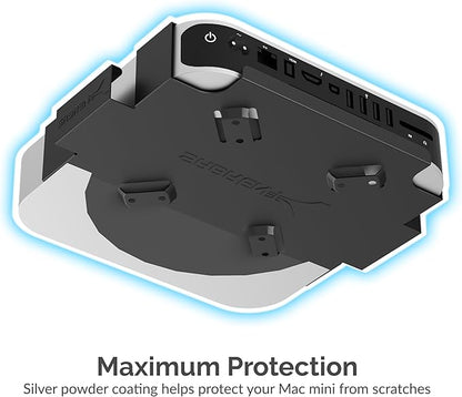 SABRENT Mac mini VESA Mount/Wall Mount/Under Desk Mount [Black] (BK-MABM)