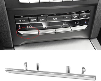 Jaronx Compatible with Mercedes Benz AC Button Trim E Class W212, Temperature Climate Control Button Sliver Chrome Trim for E Class W212 E63 AMG E250 E350 E400 E550 2010-2017(Matte)