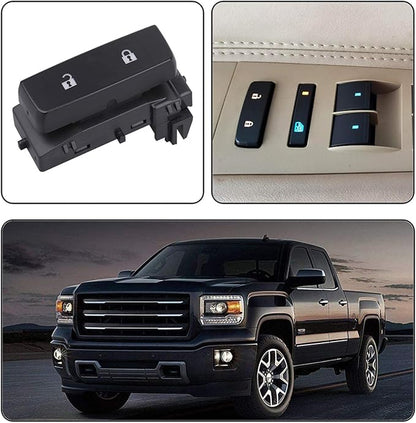 Obaee Power Window Control Switch Button & Front Driver Side Door Lock & Mirror Switch Compatible with Chevrolet Silverado/GMC Sierra 1500 2500 HD 3500 HD 2007-2013