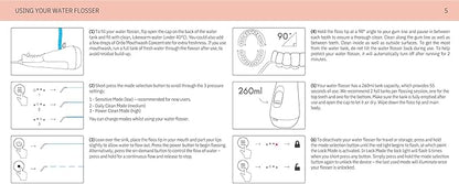 Ordo Water Flossers for Teeth, Cordless IPX7 Waterproof Oral Irrigator, 3 Pressure Settings, Portable, Rechargeable Electric Sonic Flosser, Dental Professional Recommended, Rose Gold
