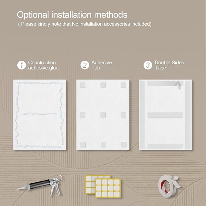 UMIACOUSTICS 8 Pcs 0.7Inch Thick Art Acoustic Panels, Total 47.2” x 31.5” Decorative Acoustical Wall Panels, Sound Absorbing Art Panels for Home, Office, Hotel, Recording Studio, Golden-Star Shines