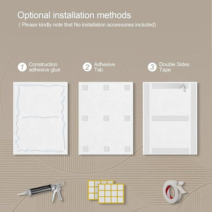 UMIACOUSTICS 8 Pcs 0.7Inch Thick Art Acoustic Panels, Total 47.2” x 31.5” Decorative Acoustical Wall Panels, Sound Absorbing Art Panels for Home, Office, Hotel, Astronomy-Aurora