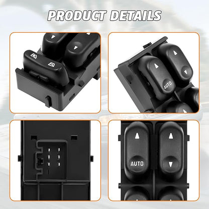 Ford Power Window Switch Replacement for 2002 2003 2004 Ford F250 F350 F450 F550,2002-2003 Explorer, 2002-2005 Excursion Mercury Mountaineer Replacement Button Windows Switches - OE 1L2Z14529BA