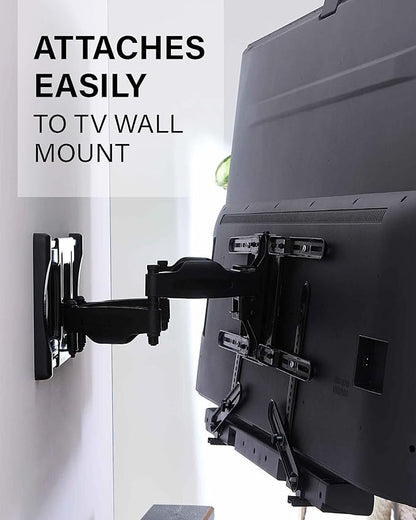 SANUS Universal Soundbar TV Mount Kit for Mounting Soundbars Under TV - Fits Most Sound Bars Up to 15 Lbs - Easy Install & Full Motion Capability - SOA-SBM2