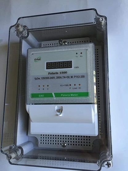 DAE P153-200-S KIT, UL CTEP kWh Smart Submeter, 1 Phase 3 Wire (2 hot Wire, 1 Neutral), 200A, 120/240v, 2 CTs, RS485