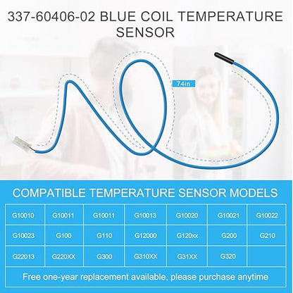 Blue Coil Temperature Sensor 334-60406-02 337-60406-02 Green Cabinet Temperature Sensor 334-60405-02 337-60405-02 74" (Blue and Green 1 of Each)
