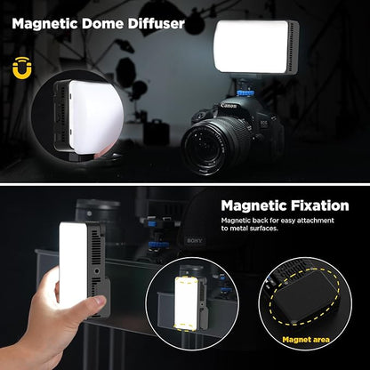 Amaran Ace 25c Pocket RGBWW LED Light, Boost Mode Up to 32W, Full-Color Mini Video Light (2,300-10,000K), 1,171 Lux@1m at 5,600K, 4500mAh Battery with PD Fast Charging for Mobile Creators (Charcoal)
