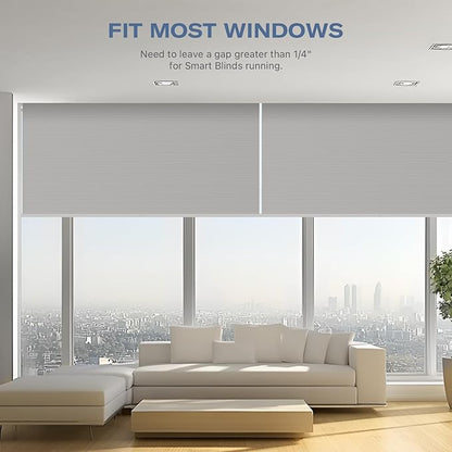 THIRDREALITY ZigBee Smart Blind Gen2, Motorized 100% Blackout Window Shades with Remote, Cordless Honeycomb Blinds, Automatic Height, C2 Rechargeable Batteries Powered, 78" W x 74" H Beige/White