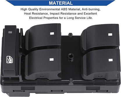 Obaee Driver Side Power Master Window Switch, Compatible with Chevy Silverado/Chevrolet Traverse/HHR/2007-2013 GMC Sierra/Yukon/Buick Enclave Replace OE 20945129 25789692