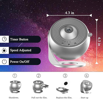 Planetarium Projector for Kids, Star Projector Galaxy Lights Gifts for Teen Boys Gifts for Teenage Girls, Light Projector for Bedroom Night Light - Silver