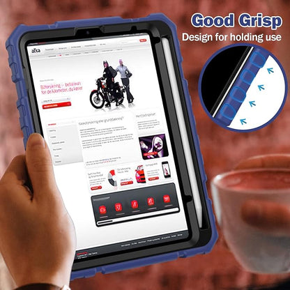 Grifobes Case for iPad Mini 7 (A17 Pro) 2024 / Mini 6 2021 8.3 inch, Heavy Duty Shockproof Rugged Cover with Pencil Holder Stand, for I Pad Mini 7th/6th Gen 8.3" Case for Kids Boys (Navy Blue)