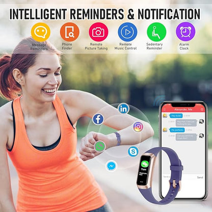 Fitness Tracker with 24/7 Heart Rate Blood Oxygen Sleep Monitor, 1.1" AMOLED Touch Screen Activity Tracker Smart Watches, IP68 Waterproof Step Counter Pedometer for Women Men