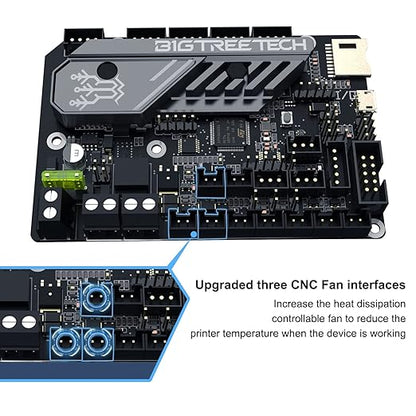 BIGTREETECH SKR Mini E3 V3.0 32 Bit Control Board Integrated TMC2209 UART Stepper Driver Supports Marlin/Klipper Compatible Ender 3/Ender 3 Pro/Ender 3 V2 Ender 5 3D Printer Motherboard