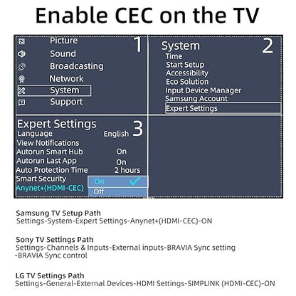 YEUGICEO 192KHz eARC ARC to Optical SPDIF Coaxial Audio Converter for TV,ARC to Optical Audio Extactor Cable,CEC Volume Control,Support PCM2.0/Dolby5.1/DTS 5.1, 4.9 Ft