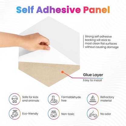 Acoustic Panels 12 Pack Soundproof Wall Panels, 14" X 12" X 0.4" Sound Proof Panles, High-Density Wall Decoration Sound Absorbing Panel, Hexagon Wall Panel for Home Office with Self-Adhesive-Brown
