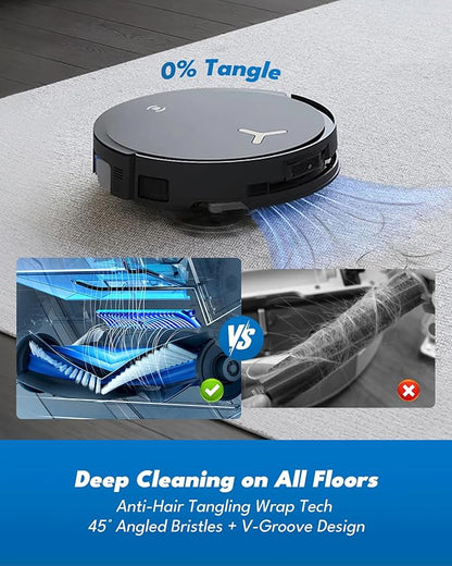 X8 PRO OMNI 16 Pack Accessories for ECOVACS DEEBOT X8 PRO OMNI/YEEDI S14 PLUS Robot Vacuum, Replacement Parts with 1 Main Brush, 2 Roller Mops, 4 Dust Bags, 4 Side Brushes, 4 HEPA Filters, 1 Brush