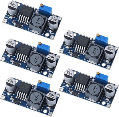 KERWINN 5PCS LM2596 DC-DC Buck Converter Step Down Module, 3.0-40V to 1.5-35V Adjustable Voltage Regulator Power Supply