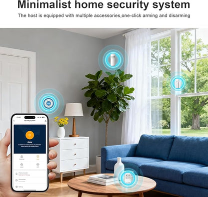 PGST Alarm System for Home Security,2025 Wireless Security Systems for House with Instant App Alerts,13Pcs with Door/Motion Sensors,Remote,Compatible with Alexa for Villa,Apartment,Kids Safety,Office