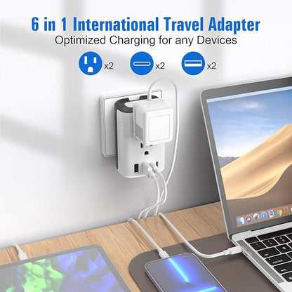 Voltage Converter Us to Europe, 220v to 110v Power Adapter, European Plug Power Converter 2500w, Transformer for Curly Hair Dryer, Travel Adapter Worldwide Step Down，