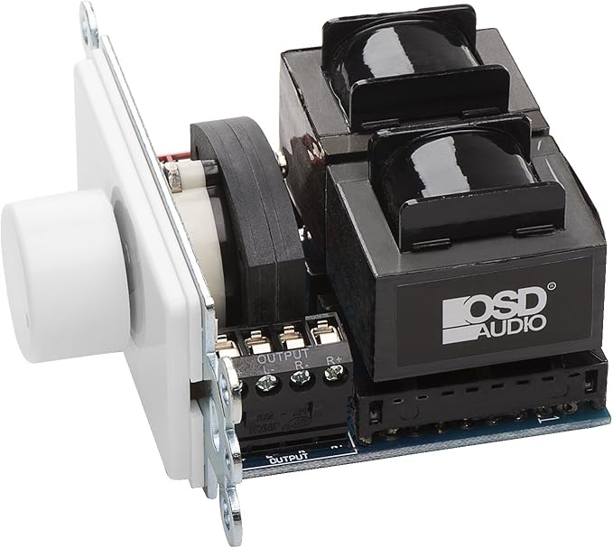 OSD Audio 300W Sleek, Modern, Minimalist Design in Wall Volume Control, Rotary Knob Almond Impedance Matching SLK300