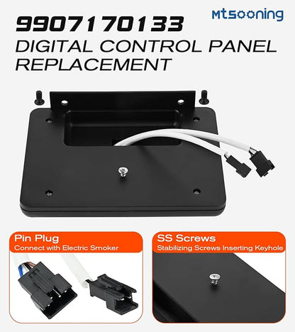 Mtsooning 9907170133 Digital Control Panel LED Display Replacement for Masterbuilt MB21071218, MB21072319, MB21072719 Other Models Digital Electric Smoker Grill Models Controller